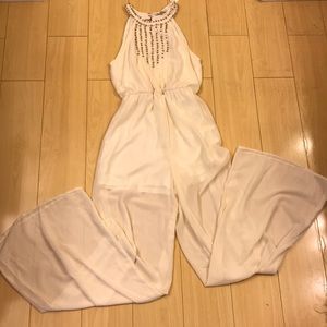 💥The Clothing Company💥 Sheer white Jumpsuit